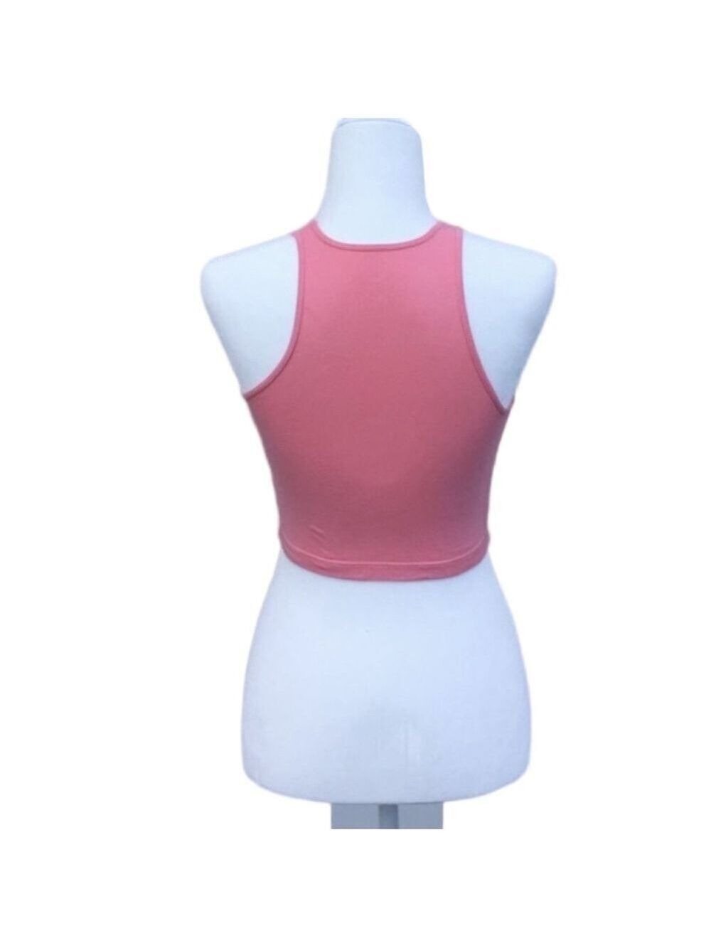 H&M Divided Pink Ribbed Crop Top - Picture 3 of 5